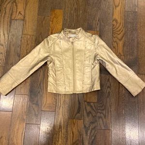 VCUG Gold leather jacket with lots of great details